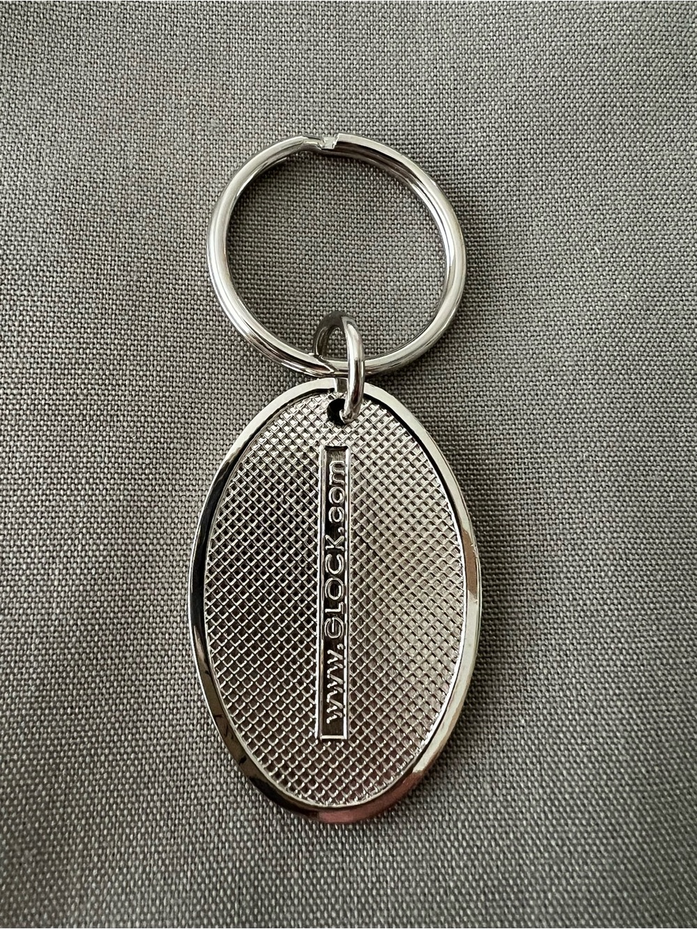 Glock Perfection Black Silver-Tone Metal Keychain Key Ring - Picture 2 of 5